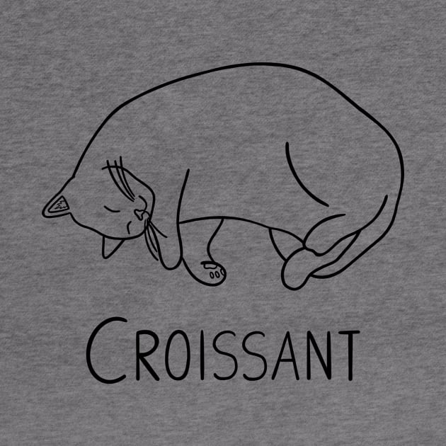 Croissant (black) by carolinewillustration